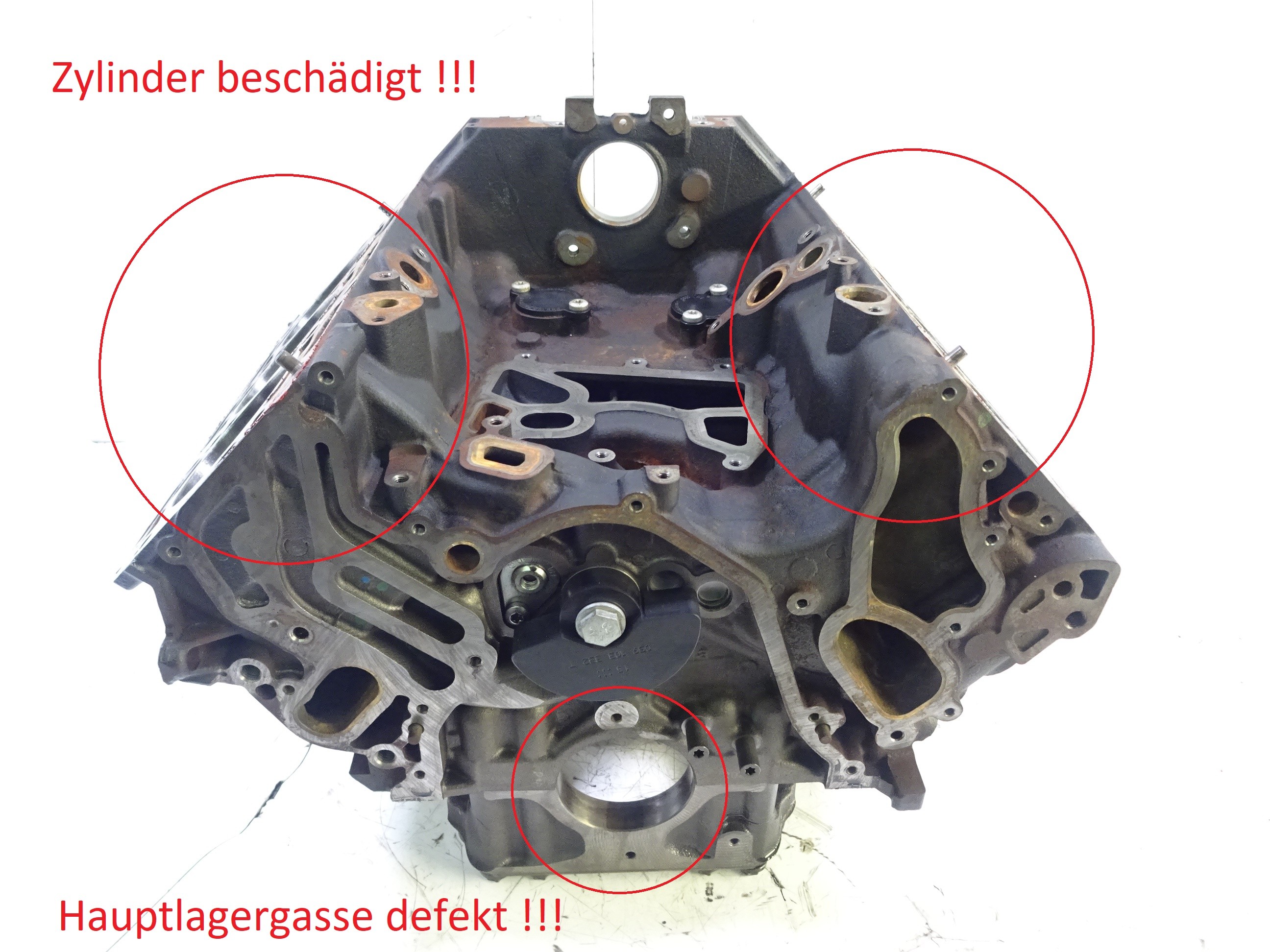 Motorblock Block Defekt Audi A4 A5 A6 A7 Q7 3,0 TDI V6 CRT CRTC CRTE CRTF  CRTD